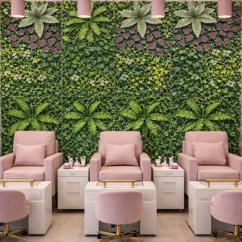 Pack 5 pieces mur vegetal luxe REF6+هدية مجانية بقيمة 30 دينار بلاش 🎁