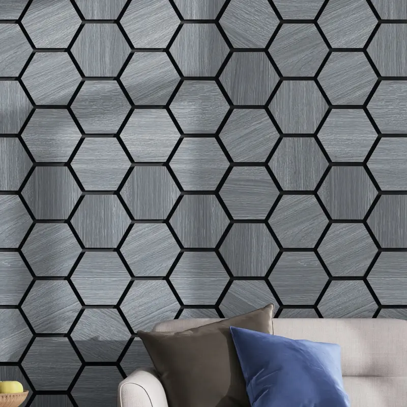 Pack 10 pieces hexabois gris