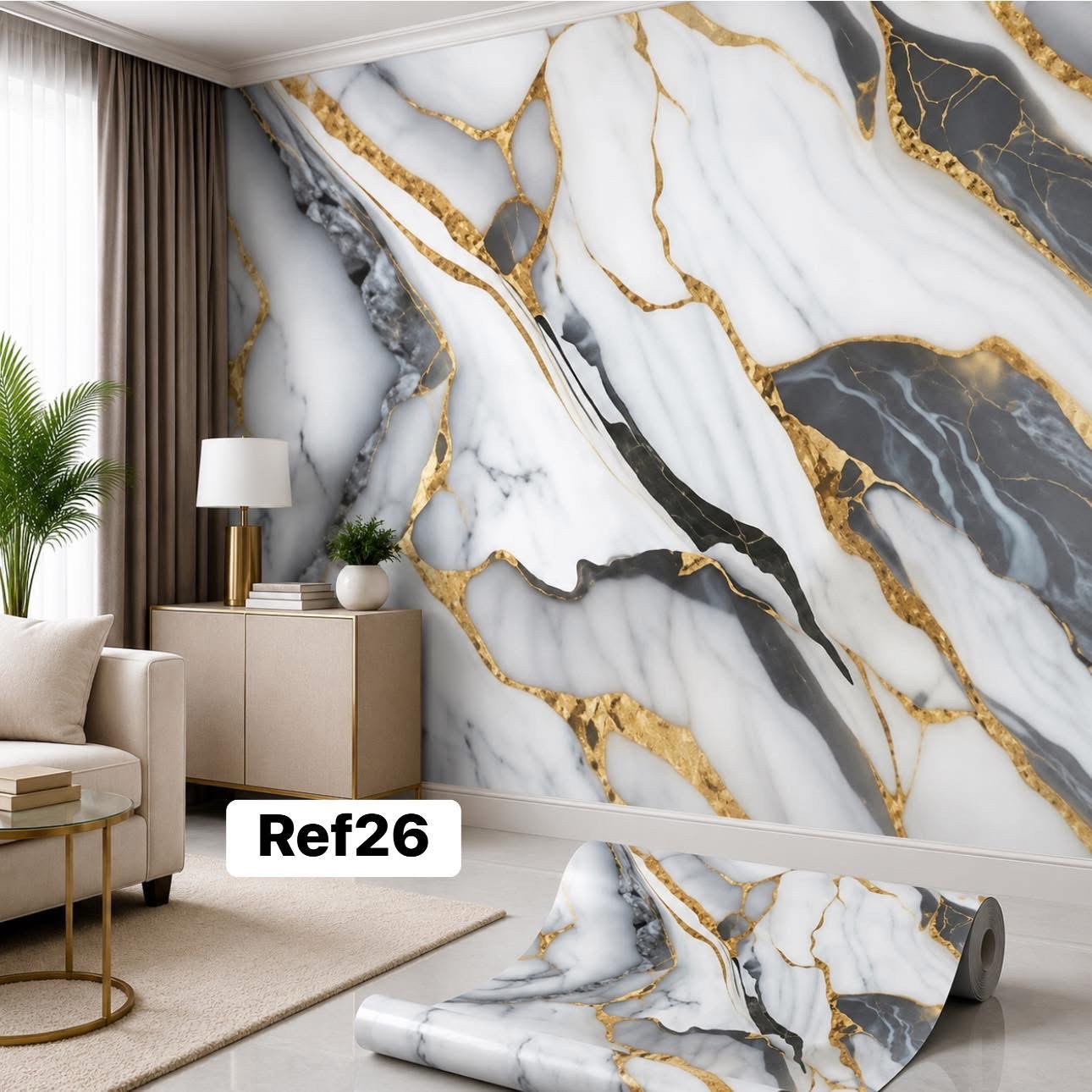 Rouleaux faux marbre 3m/1.20m (épaisseur 3 mm ) ref26