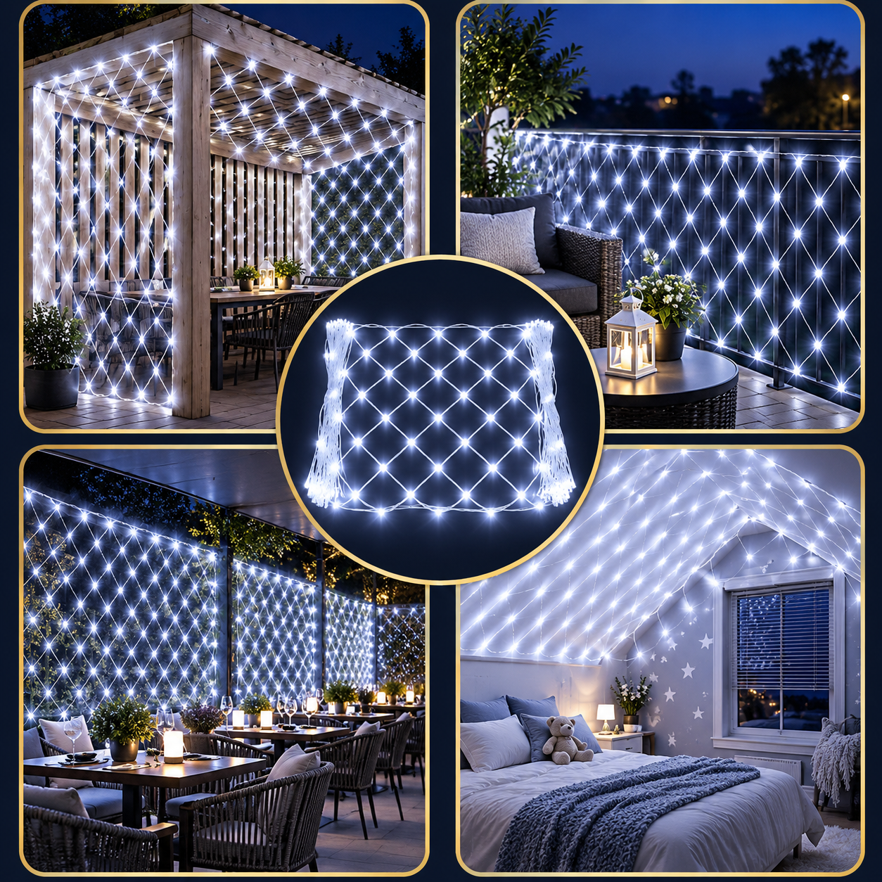 filet lumineuse 3M/2M Blanc