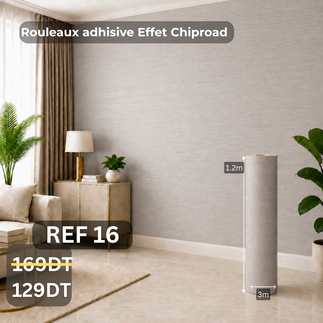 Rouleaux adhésive effet Chipboard 3m/1.20m ref16 épaisseur 3mm