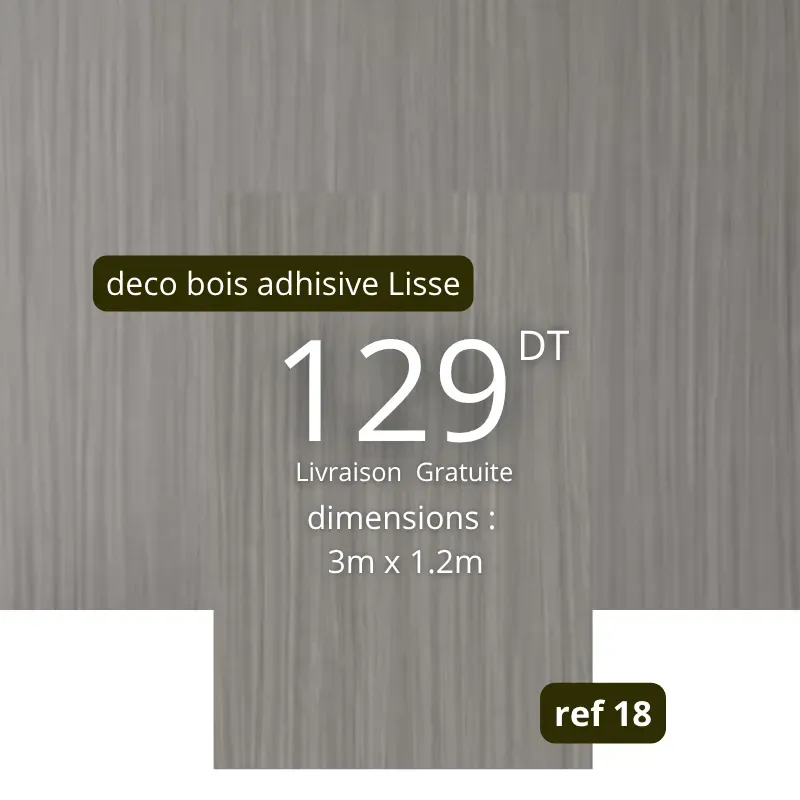 deco bois adhisive Lisse ref 18