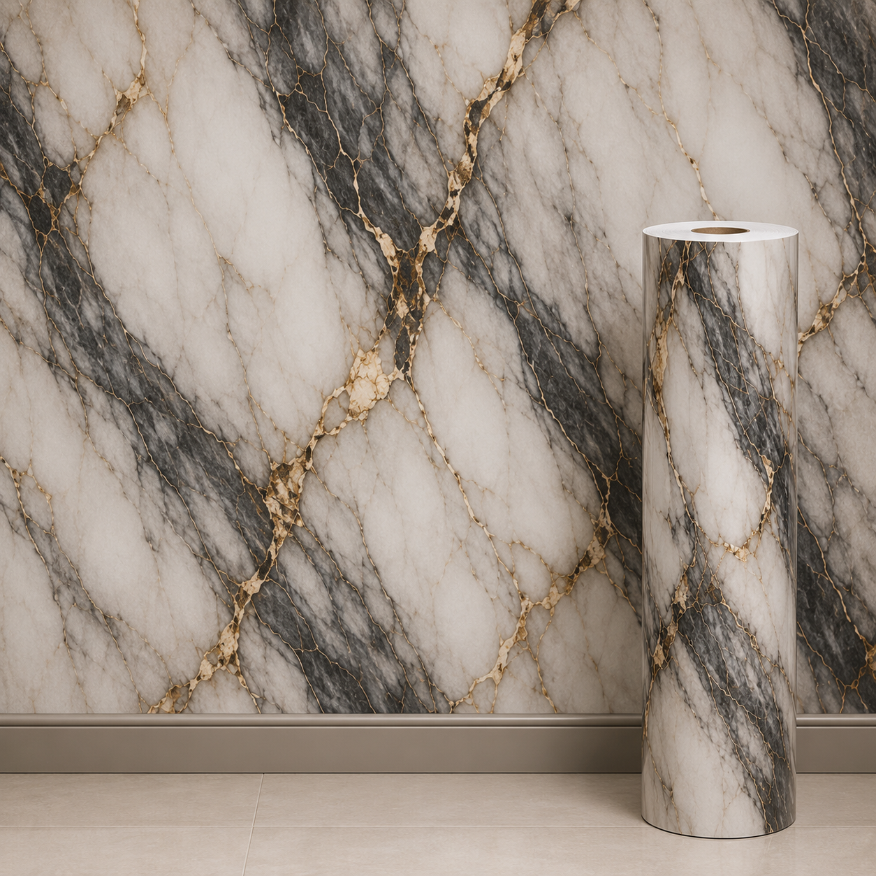 Rouleaux faux marbre 3m/1.20m (épaisseur 3 mm ) ref6